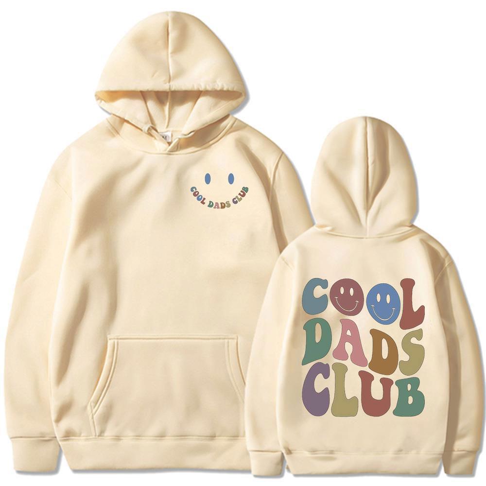 Cool Dad Club Funny Meme Hoodies Men Clothing Dads Birthday Long Sleeves Hooded Sweatshirts Grandfather Husband Fathers Pullover
