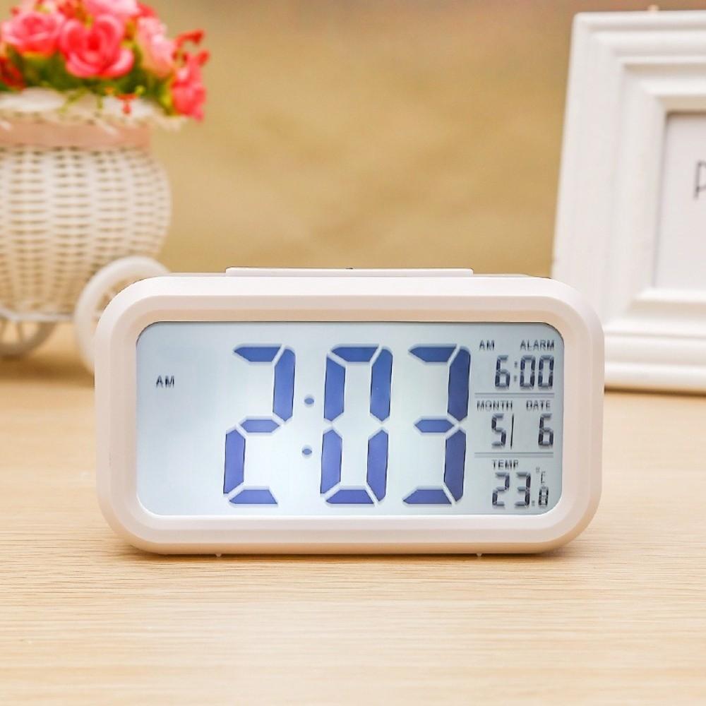Temperature Display Digital Alarm Clock Battery Operated Bedside Alarm Clock For Bedside