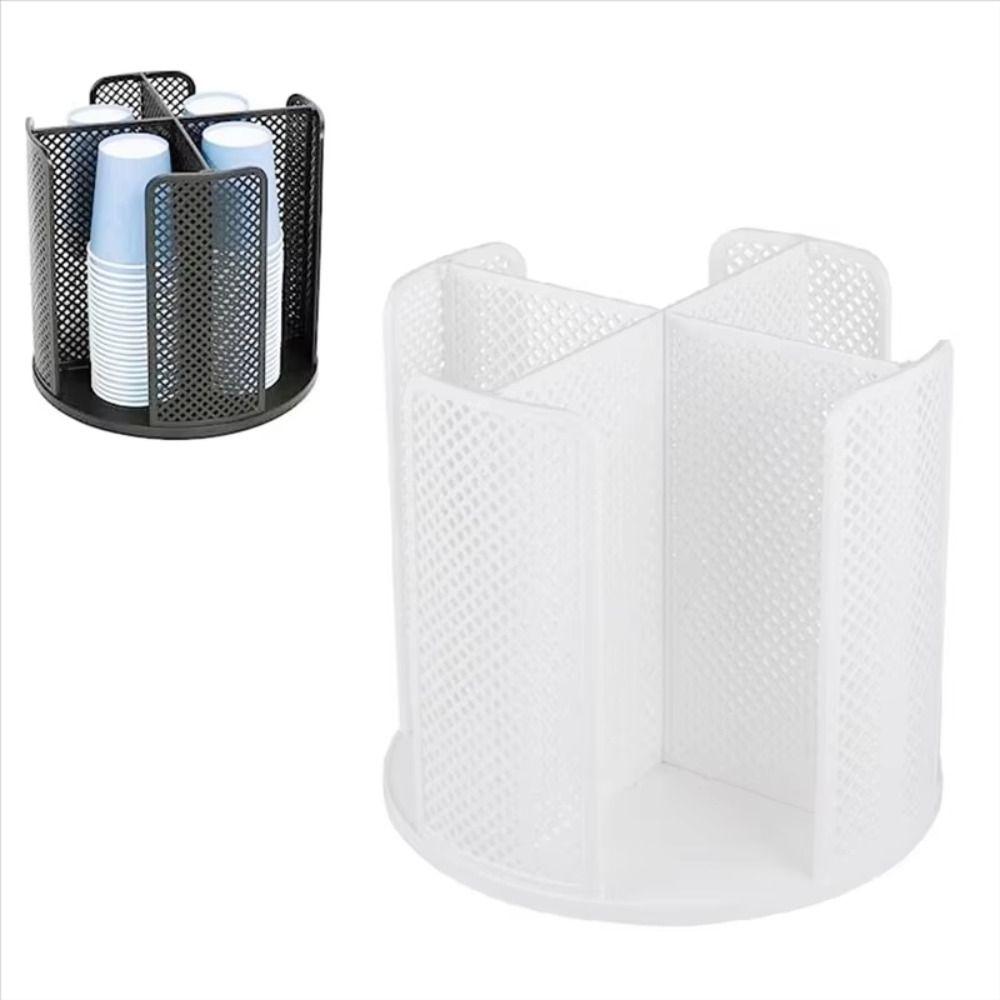 Removable Coffee Cup Dispenser 4 Compartments Paper Cup Holder Cup Storage Rack  Household