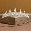 Bridal Crown Headwear Necklace Earrings Three-Piece Wedding Dress Crown Wedding Accessories Women