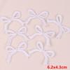 10PCS Pink Bow Embroidery Patches Iron On Patches For Clothing Cartoon Cute Pink Patches On Clothes Kids Stickers DIY Applique