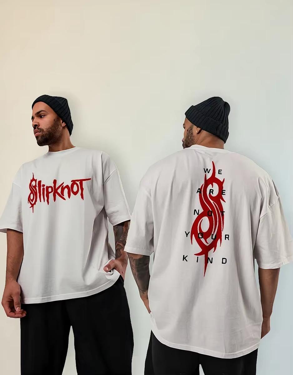 

We are not your kind of cotton Tshirts mens rock band costumes mens and womens doublesided printed Tshirts 4XL