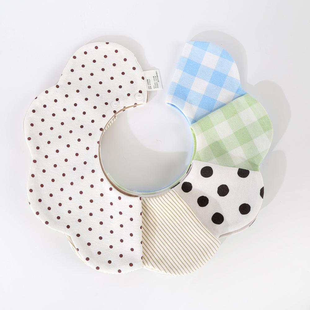 Korean Style Cotton Baby Bib - Double-Sided & Versatile for 0-2 Years