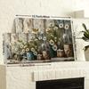 Floral Canvas Wall Art Painting with Frames for Living Room Bedroom Decor Pictures Housewarming Gift