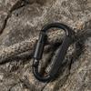 4Pcs Heavy Duty Carabiner Clip, Aluminum Alloy Outdoor Keychain Carabiner, D Shaped Metal Hook Buckle for Water Bottle, Key, Backpack