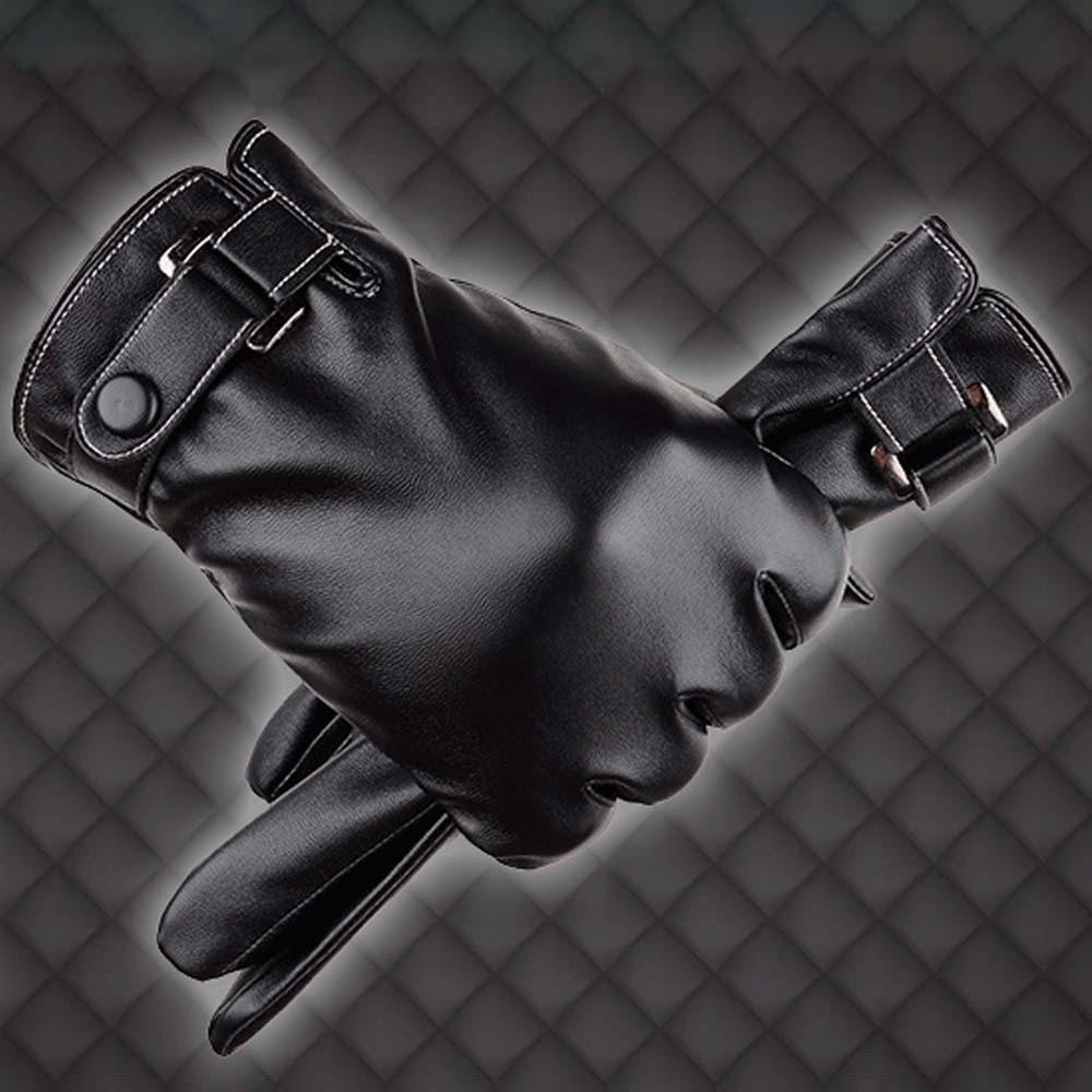 1pair Waterproof PU Anti-cold Gloves  Men Finger Mittens Gift Windproof Mittens  Women