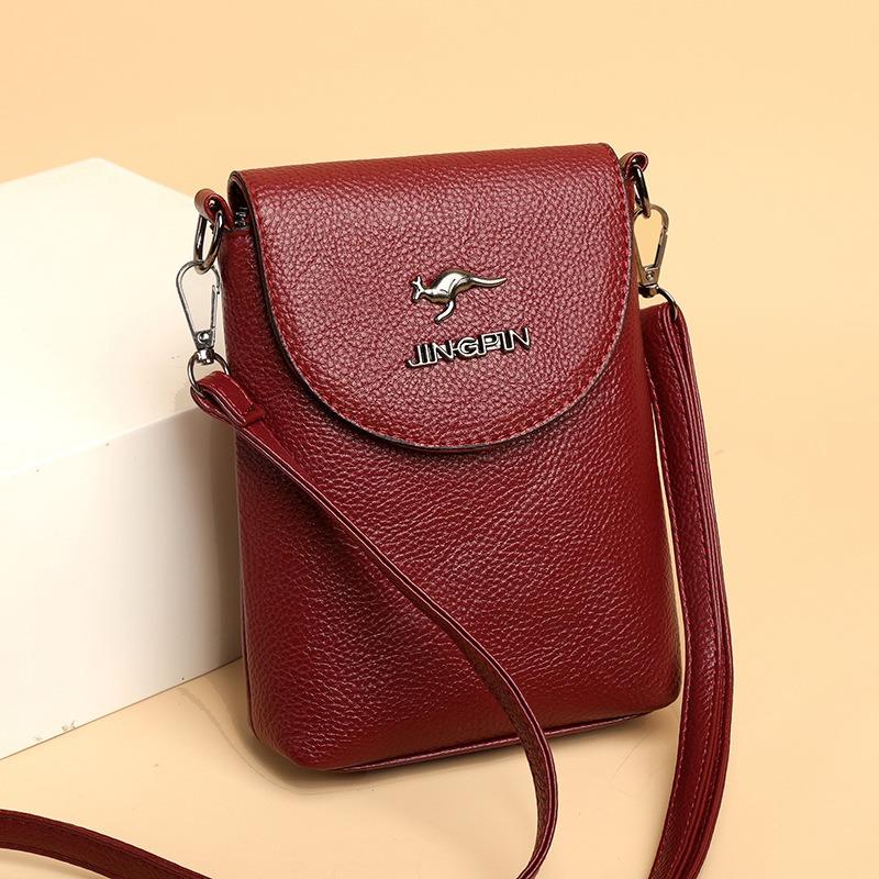 Bag Women's New Versatile Multi-layer Shoulder Mobile Phone Bag Fashionable and Simple Flow Change Key Bag