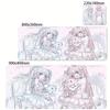 Large Size Pink Mousepad xcm Anime Girl Deskmat XXL Kawaii Nonslip Mouse Pad Cute Mice Rugs Extended Gaming Keyboard Mat