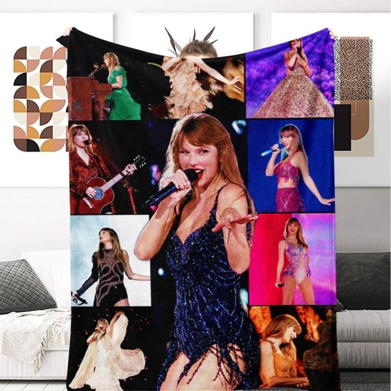 Taylor Swift Themed Blanket With Geometric Pattern For Office Nap And Home Relaxation