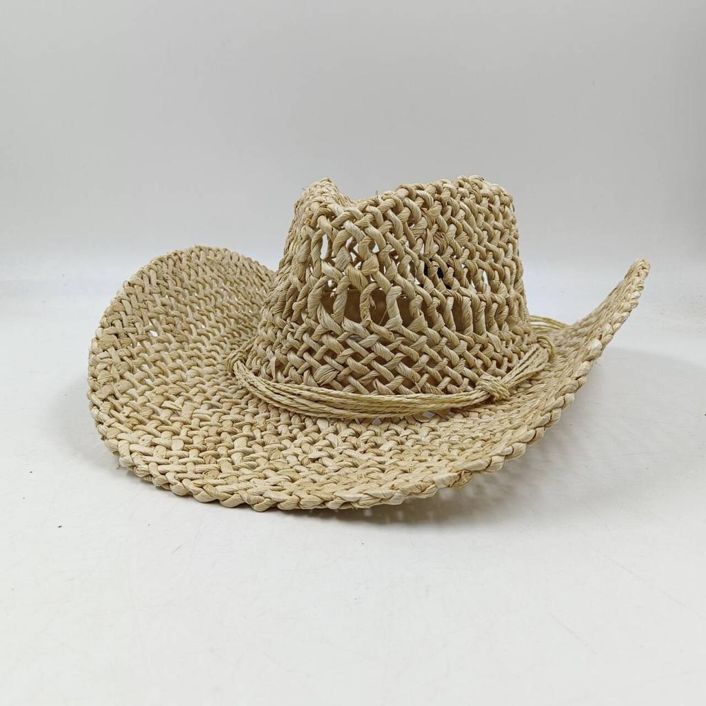Hats Cowgirl Hats American Western Cowboy Hat Summer Straw Hat Breathable Fashion Trend Sun Shield Hat Panama Jazz Cap