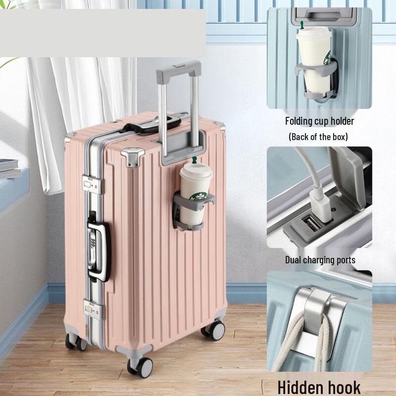 Li Shen 28-inch Aluminum Alloy Luggage with Charging Port