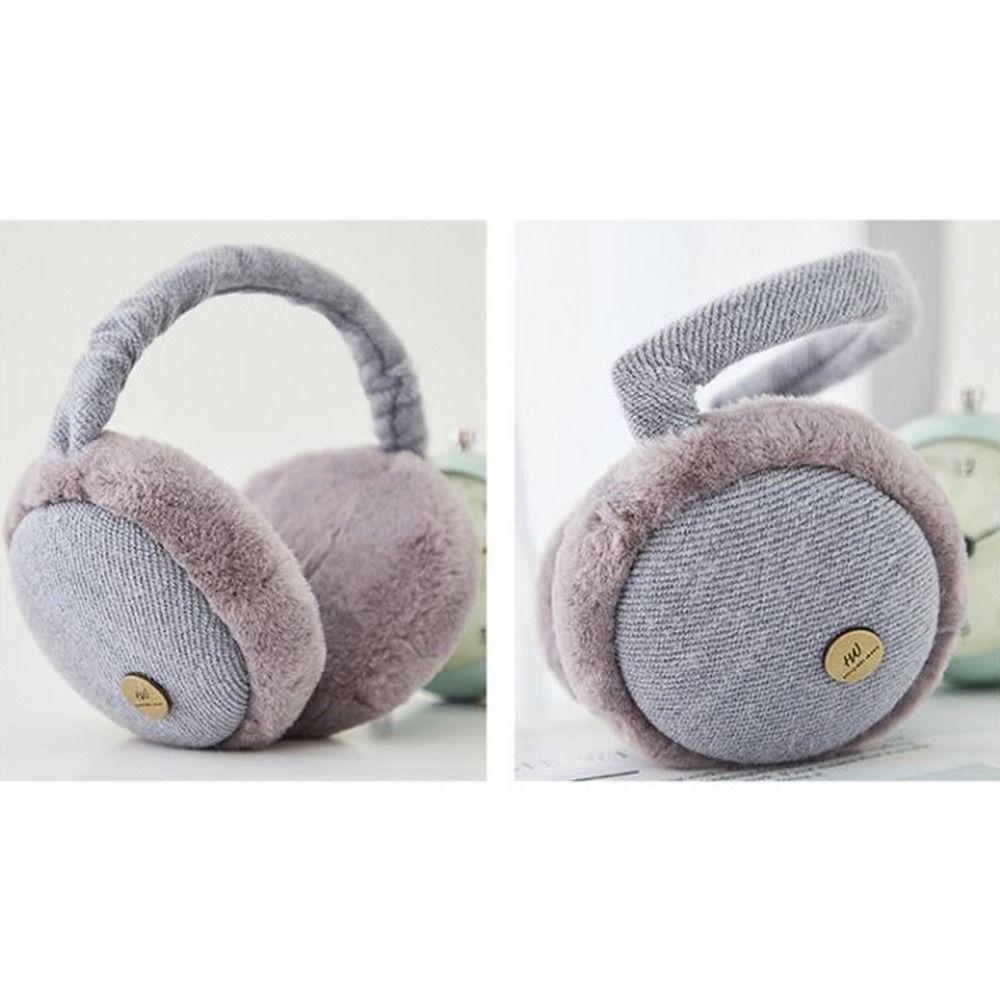 Outdoor Women Men Cold Protection Earflaps Winter Ear-Muffs Ear Warmer Foldable Plush Earmuffs