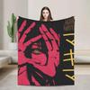 MAKIMA Chainsaw Man Japanese Manga Soft Plush Throw Blanket for Kids Flannel Couch Blanket Street Trend Bedspread for Sofa Bed C