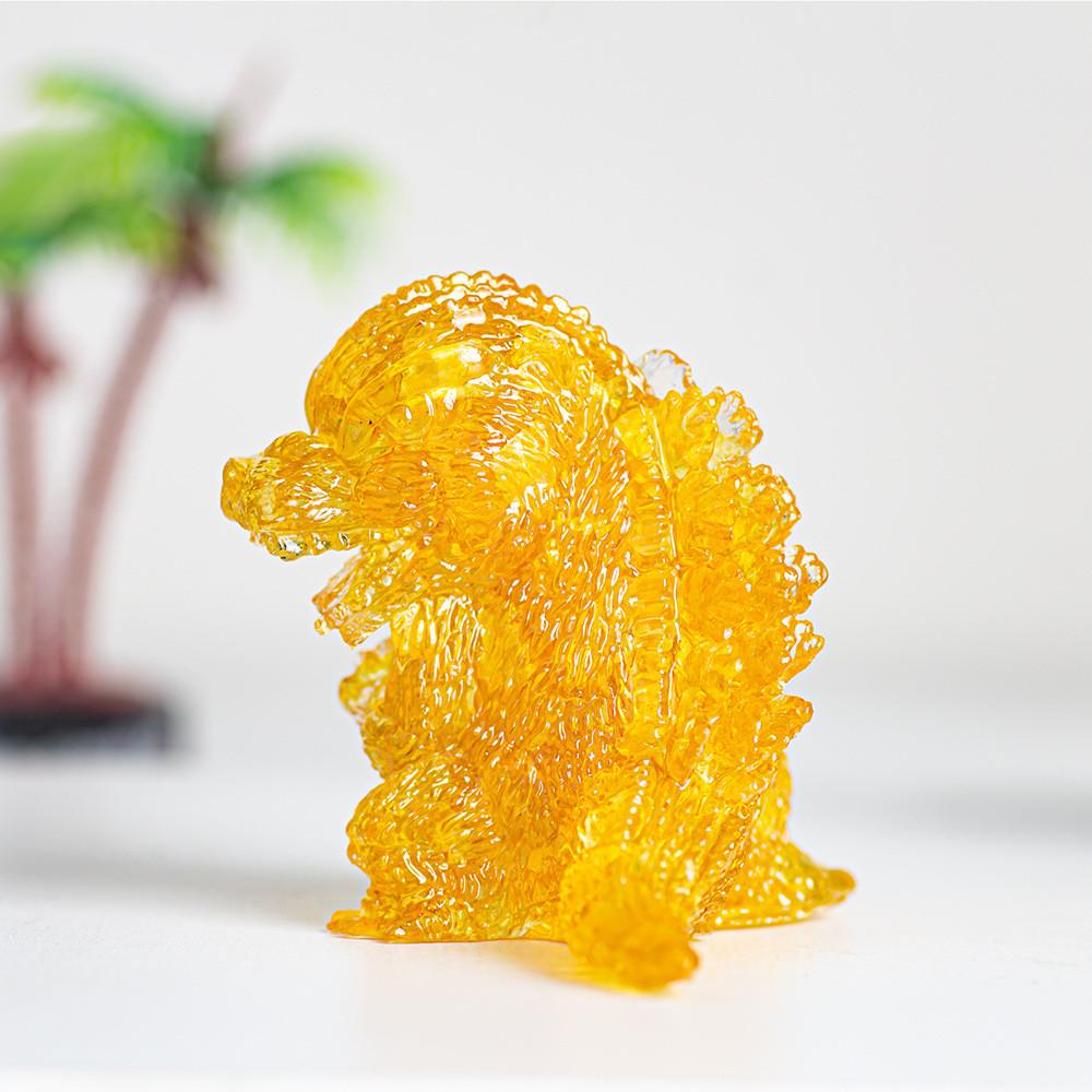 Godzilla Resin Crystal Figurine With Natural Gemstone For Home Decor And Giftgiving