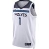 Dri-Fit NBA Minnesota Timberwolves Association Edition 22-23 Jersey 'White Black' Men's DN2085-106