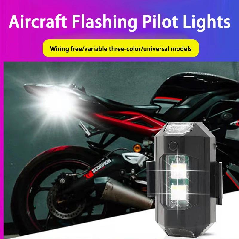 Nova luz de advertência anticolisão LED RC Drone Flash LED luz de posição motocicleta indicador de seta 7 cores luz estroboscópica