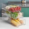 Refrigerator Drawer Storage Partition Board Storage Box Vegetable and Fruit Home Kitchen Preservation Box Transparent Sorting