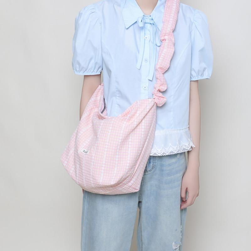 Sweet and Fresh Girl's Bag, Large-capacity Crossbody Bag, Artistic Tote Bag, Cloth Bag