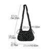 Korean Style Drawstring Shoulder Bag Versatile Pleated Strap Tote Bag  Travel