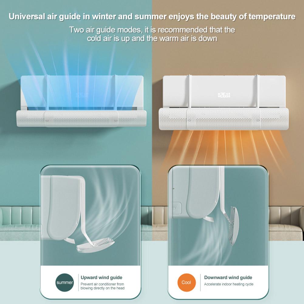 Déflecteur de sortie de climatisation anti-souffle direct mural à direction de flux d'air réglable déflecteur de climatisation