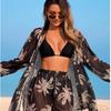 2026 Split Swimsuit Beach Blouse Mesh Four-piece Bikini Swimsuit Sexy Swimsuit
