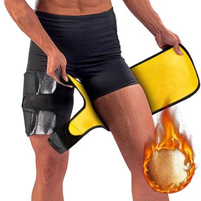 1 Pair Neoprene Thigh Trimmer Sweat Band Leg Slimmer Compression Wraps for Weight Loss, Sauna Effect Gym Workout Leg Belts