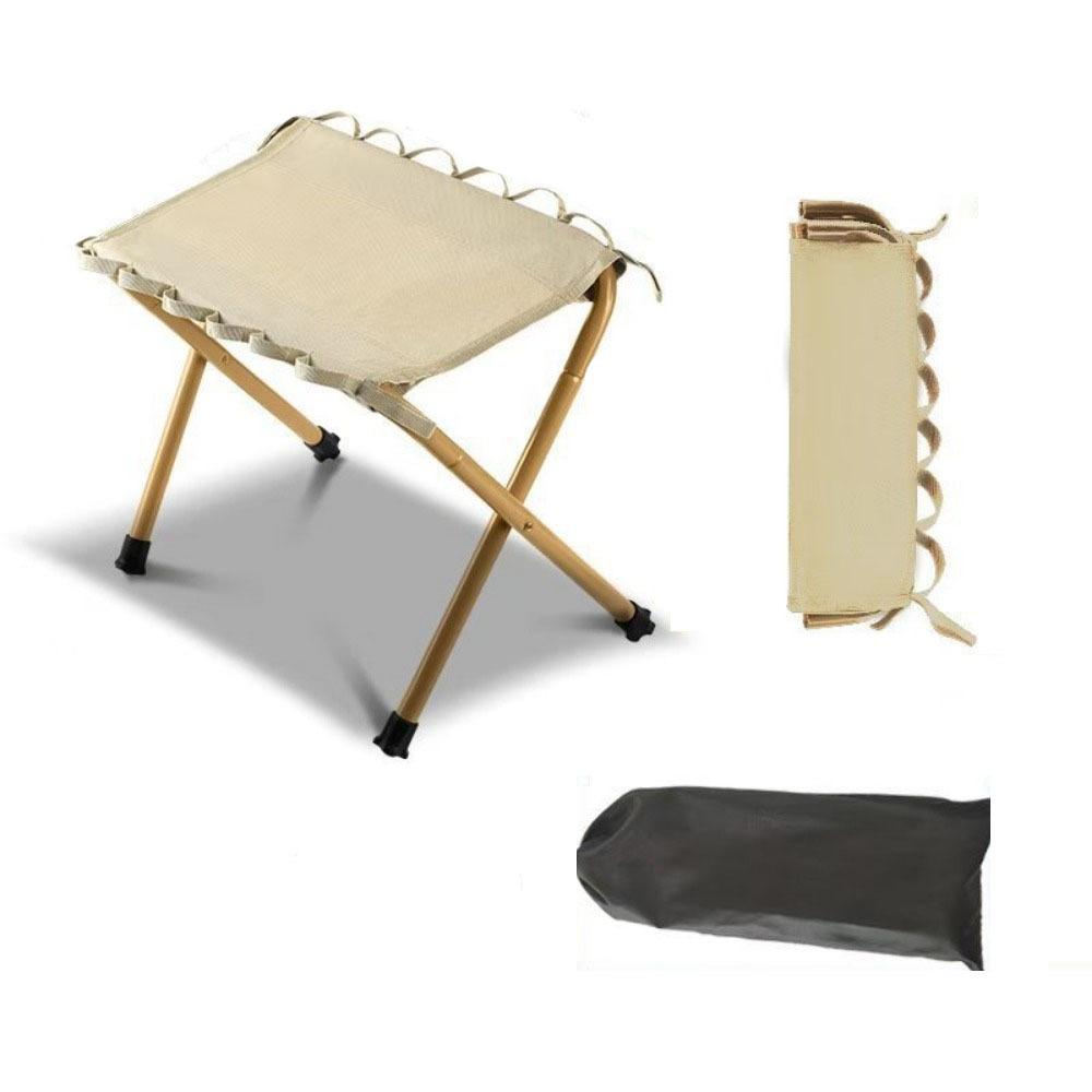 

Compact Design Folding Foot Stool Heavy Duty Fishing Chair Small Camping Stools Hiking хаки