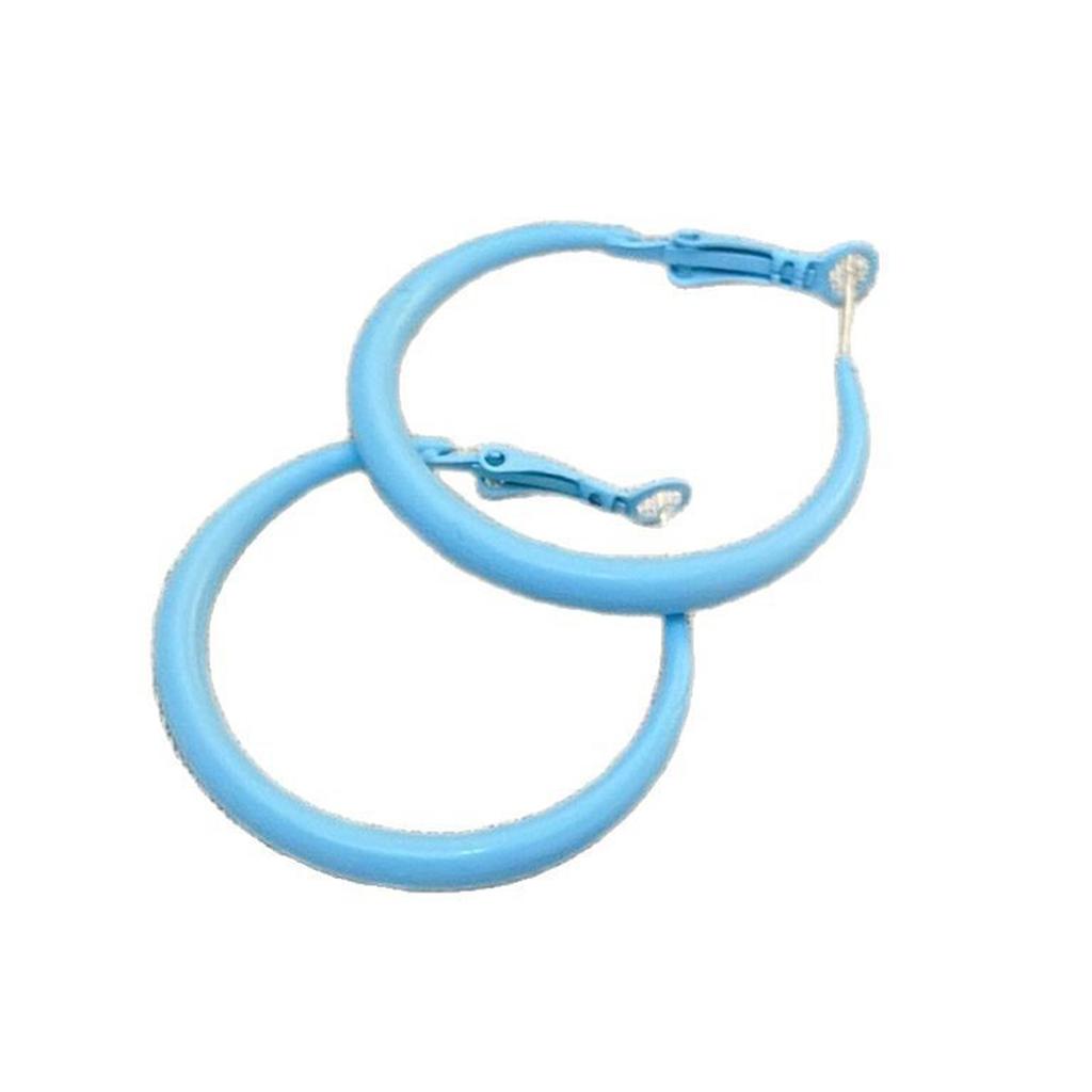 Portable Sturdy Alloy Round Earrings Jewelry Accessory for Fashionable Women Ladies Versatile for Various Occasions