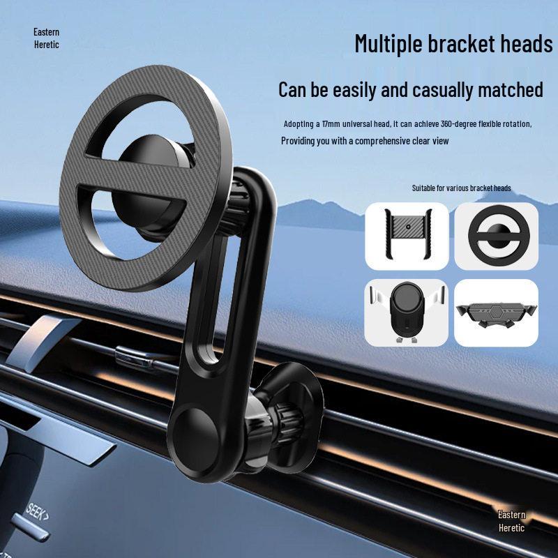 Universal Rotating Car Phone Holder with Sliding Adjustment and Extension Arm