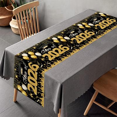 Class of 2026 Table Runner Happy Graduation Table Cover Congrats Grad Table Decor Kitchen Dining Home Decor Graduation Party
