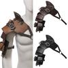 Vikinges Faux Leather Single Pauldron Shoulder Armour,Medieval Knight Shoulder Armour for LARP/Cosplay