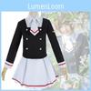 Hochwertiges Cardcaptor Sakura Kinomoto Cosplay Kostüm mit schöner Verarbeitung