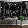 Sonne Tarot Wandteppich Hängen Mandala Schwarz Und Weiß Hexerei Science Fiction Bohemian TAPIZ Zimmer Home Decor