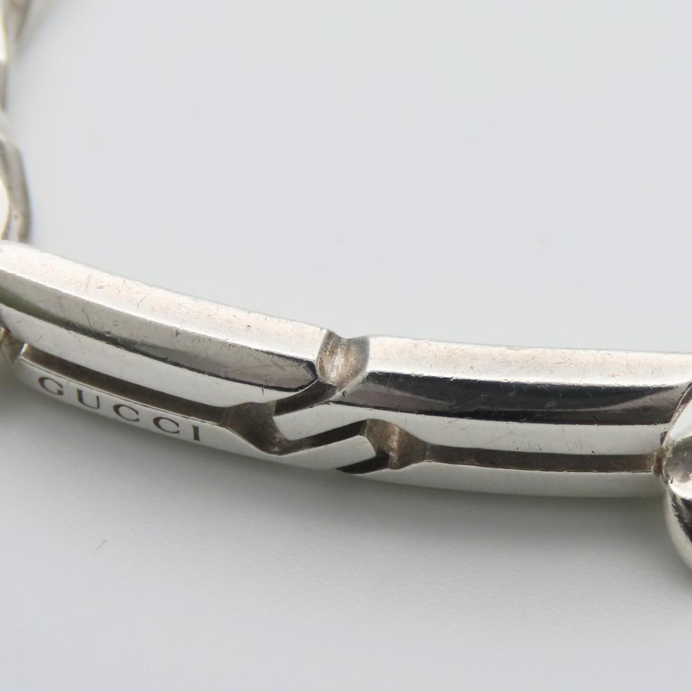 Used GUCCI Bracelet Knot Infinity 17 Silver925 25.6g Silver Chain