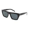 Saint Laurent SLM 131 Rectangular Frame Acetate Rectangular Sunglasses Women Sunglasses Black SLM131