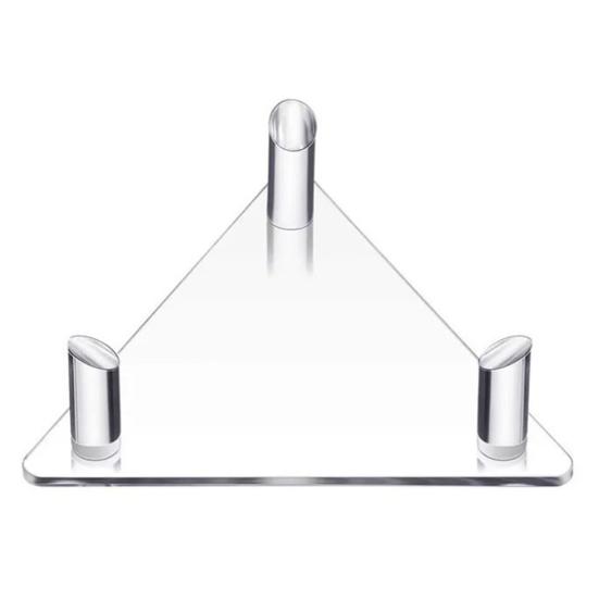 Ball Stand Stable Thickened Hollow Design Fall-resistant Solid Display Acrylic Triangle Soccer Volleyball Holder Ball Sports