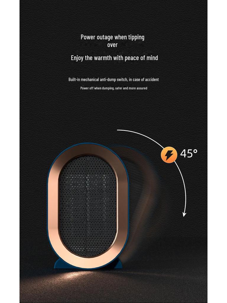 1200W Desktop PTC Electric Heater for Home, Office, and Dorms