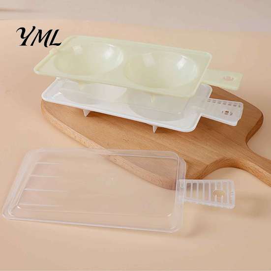 Nonstick Egg Cooker Dual-Cavity Microwave Poacher, Steamer with Lid Easy Clean Poacher Handle, Poaching Maker, Kitchen Breakfast Gadget Anti Scalding