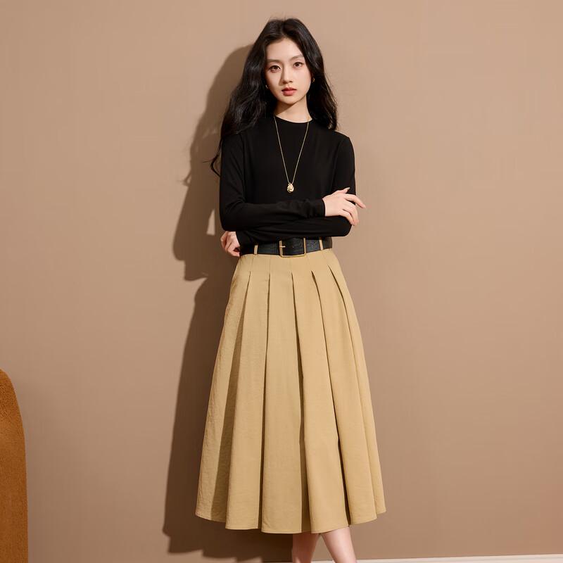 

SANCITY 2025 Осень Платье длинное двухслойное плиссированное пэчворк XL 170/92A