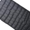 Long Crocodile Print Money Clip Men Multicard Slot Pu Leather Card Case Travel Document Organization Solid Color Women'S Wallet