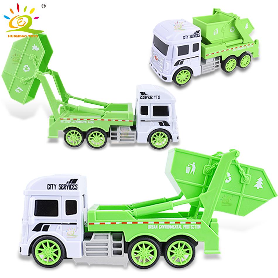 Diecast Car Engineering Model Excavator Crane Dump Truck Garbage Vehicle Classic City Construction Children Toy for Boy