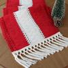 Hand-Knotted American Retro Crochet Table Runner, Long Openwork Tablecloth