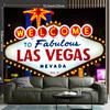2D-Flachdesign 1-teiliges Las Vegas Hintergrundbanner geeignet für Gartenhöfe und Heimdekoration