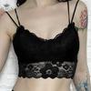 Seksi Askılı Bralet Sütyen Cami Crop Top Kolsuz Yelek Tığ İşi Halter Dantel Atlet