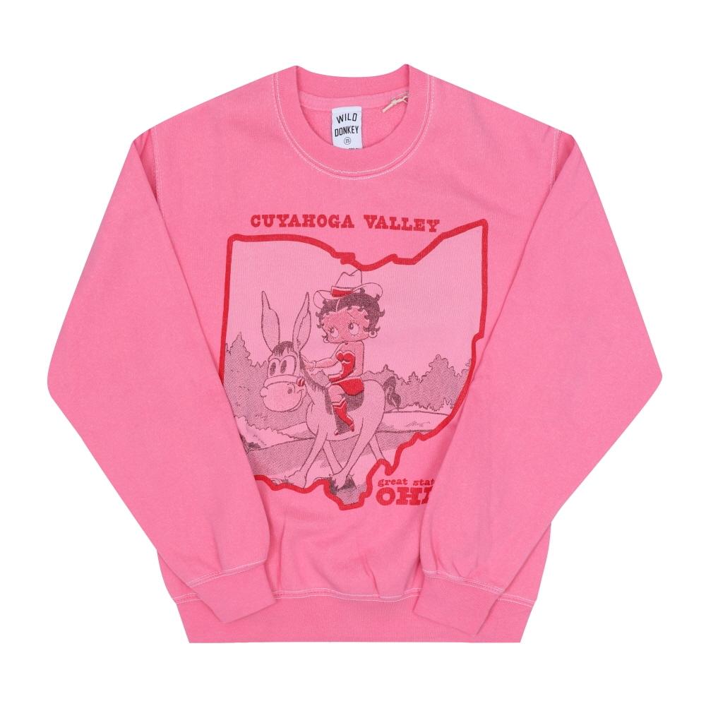 Wild Donkey Unisex Sweatshirt Fuchsia