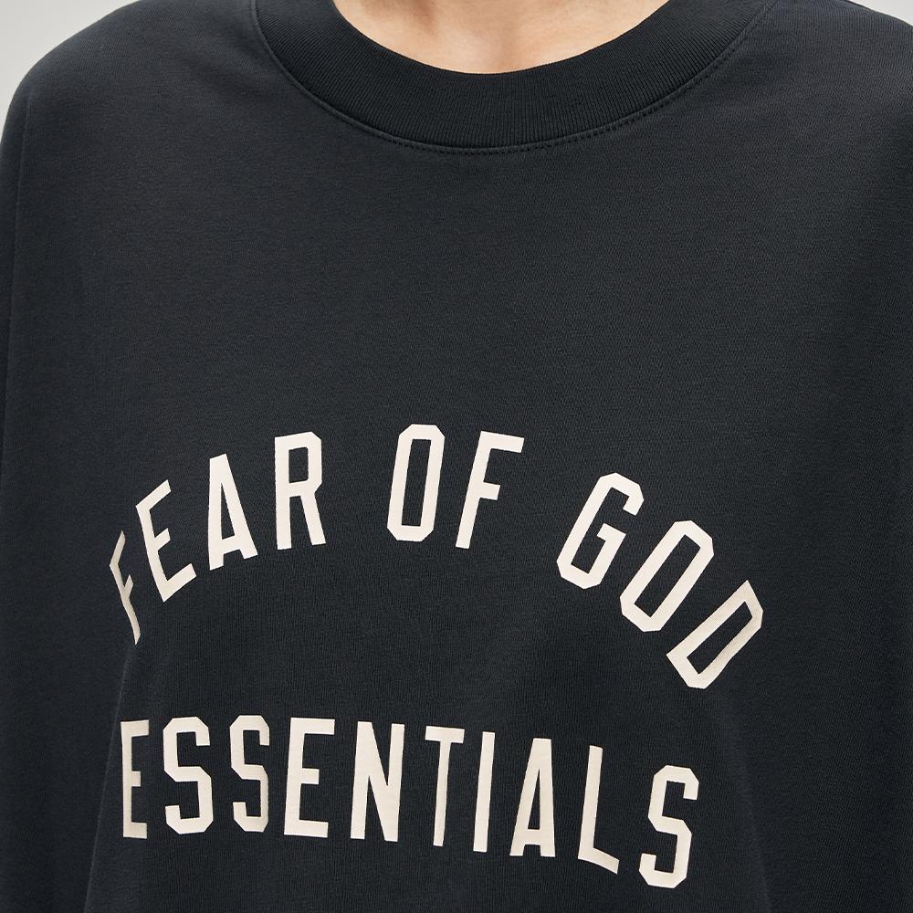 Fear of God Essentials 90s Short-Sleeve Tee Vintage Black Men Tops 125AS254481F