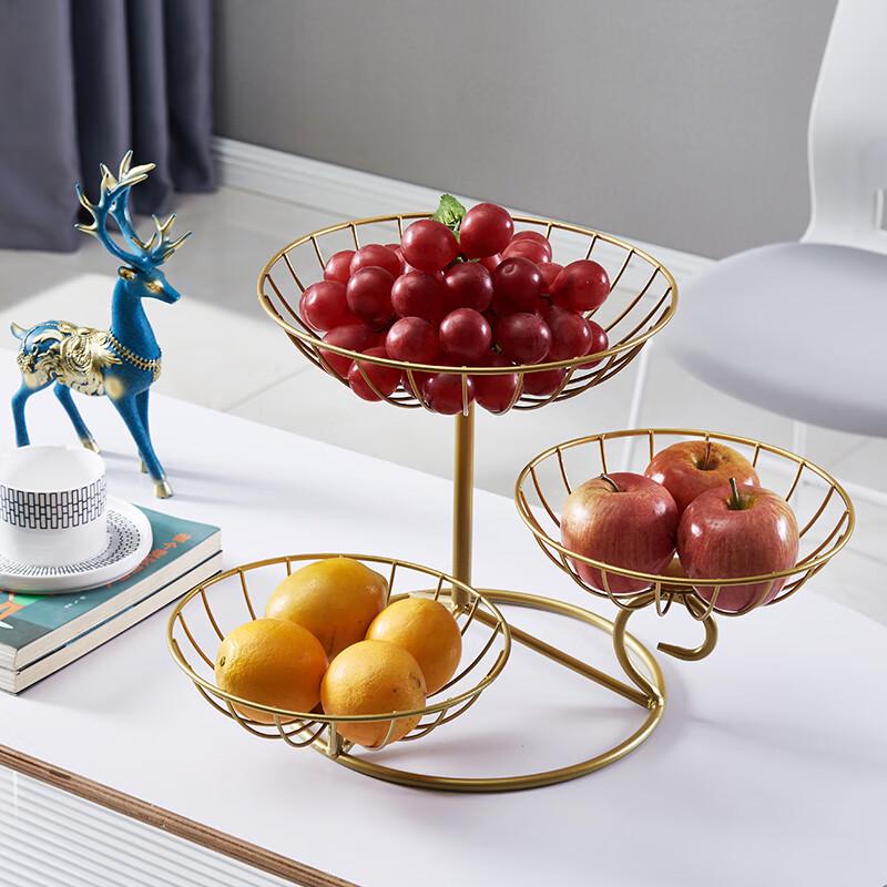 Light Luxury Multi-layer Fruit Basket Stand