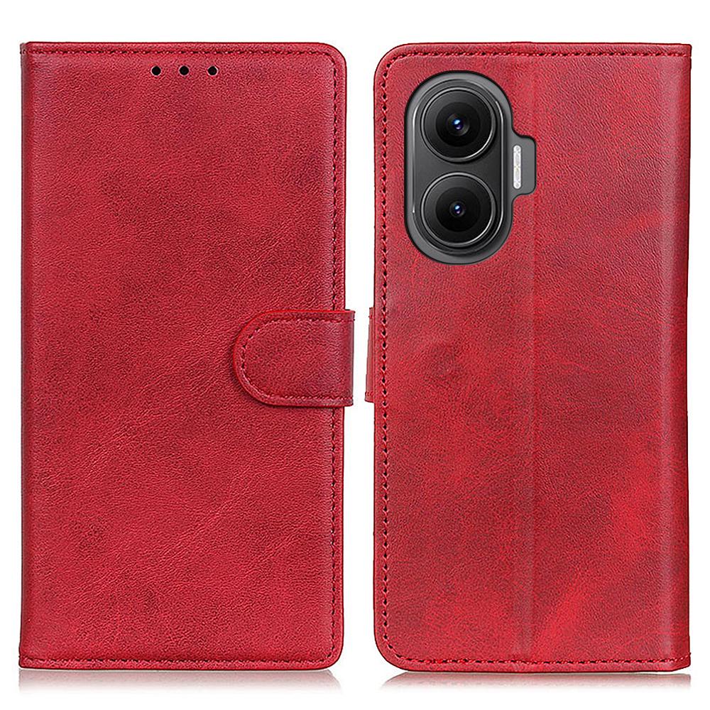 For Xiaomi Redmi Turbo 4 Pro 5G/Poco F7 5G Case Cowhide Texture Leather Wallet Stand Phone Cover