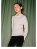 2025 New Chinese Style Girls' White Sweater - Thick Knit Base Layer for Autumn/Winter