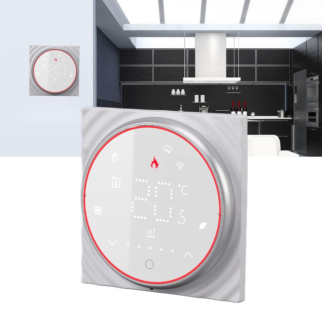 Smart Home Thermostat APP Voice Control Programmable High Accuracy Dry Contact Wall Hanging Furnace WiFi Thermostat for Boiler Heating AC 95V To 240V